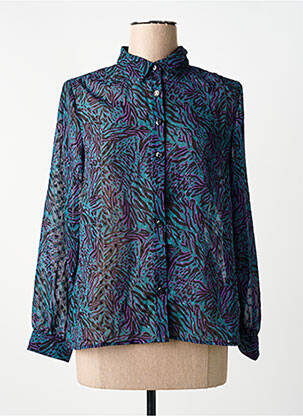 Cămașă țesătură crep mâneci lungi verde LOLA ESPELETA femme