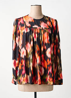 Bluză imprimeu fantezie mâneci lungi negru LOLA ESPELETA femeie