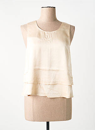 Top croială fluidă fără mâneci bej LOLA ESPELETA femme