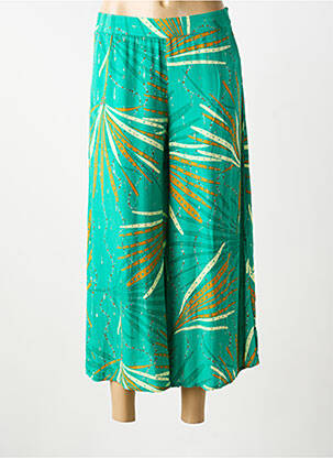 Pantalon trei sferturi talie elastică verde LOLA ESPELETA femme