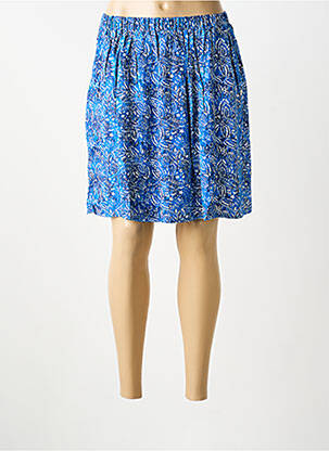 Fustă scurtă talie elastică albastru LOLA ESPELETA femme