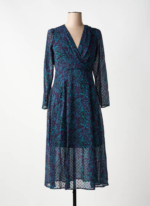 Rochie lungă mâneci lungi mâneci lungi verde LOLA ESPELETA femme