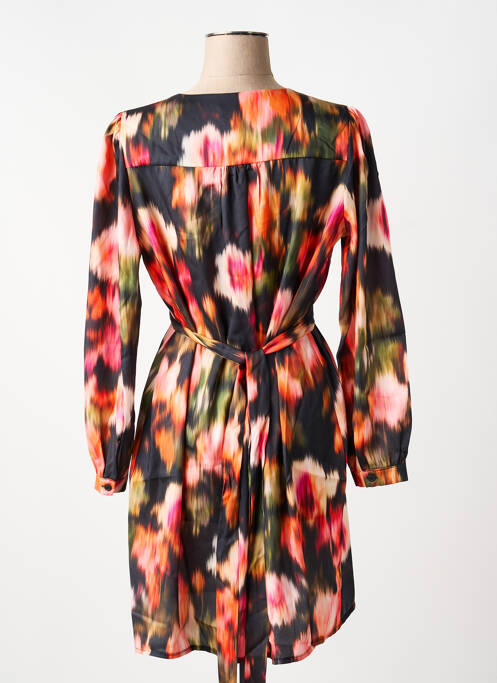 Rochie midi imprimeu fantezie mâneci lungi negru LOLA ESPELETA femme