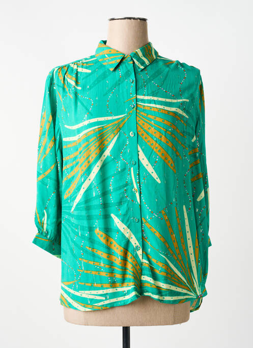 Cămașă imprimeu fantezie mâneci lungi verde LOLA ESPELETA femme
