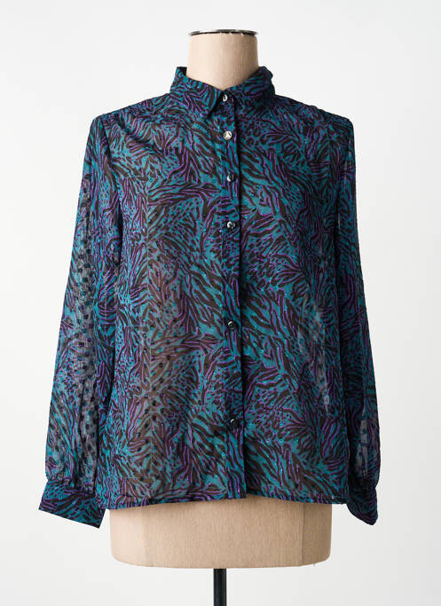 Cămașă țesătură crep mâneci lungi verde LOLA ESPELETA femme