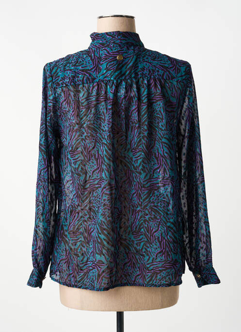 Cămașă țesătură crep mâneci lungi verde LOLA ESPELETA femme