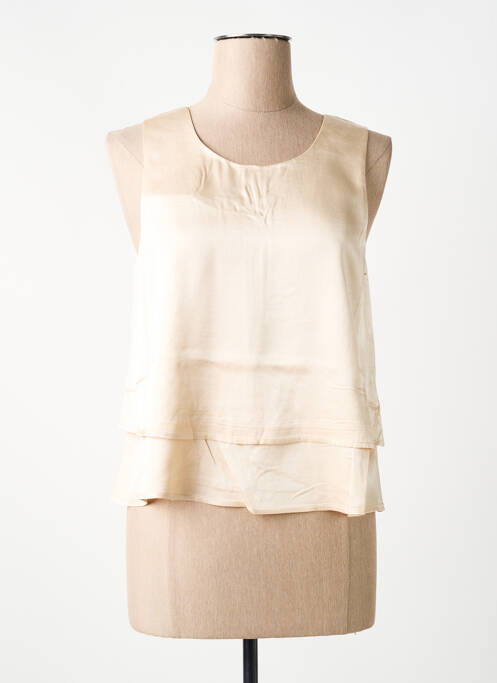 Top croială fluidă fără mâneci bej LOLA ESPELETA femme
