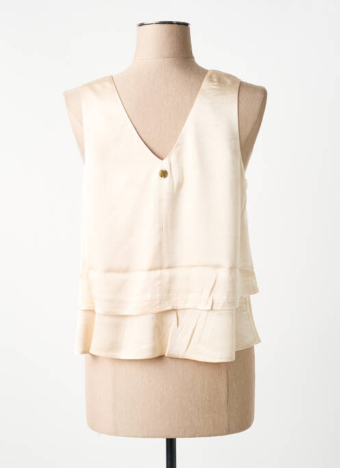 Top croială fluidă fără mâneci bej LOLA ESPELETA femme