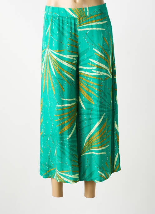 Pantalon trei sferturi talie elastică verde LOLA ESPELETA femme