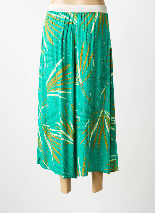 Pantalon trei sferturi talie elastică verde LOLA ESPELETA femme