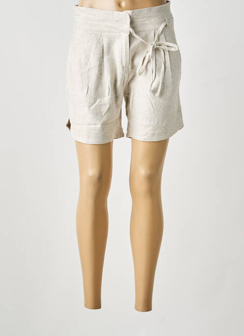 Șort închidere cu fermoar sub clapetă cu cârlig mărime normală bej LOLA ESPELETA femme