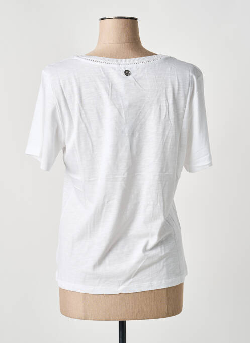 Top elasticitate mâneci scurte alb LOLA ESPELETA femme