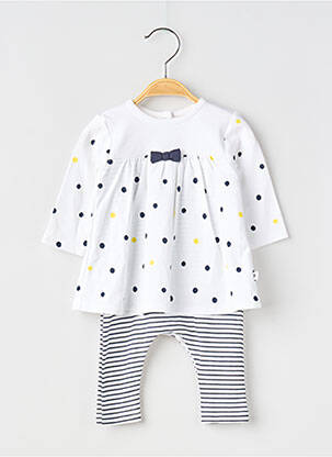 Salopetă-pantalon alb ABSORBA fată