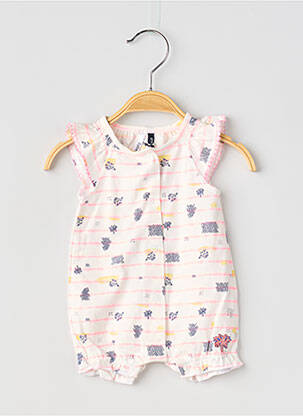 Salopetă scurtă alb 3 POMMES fată