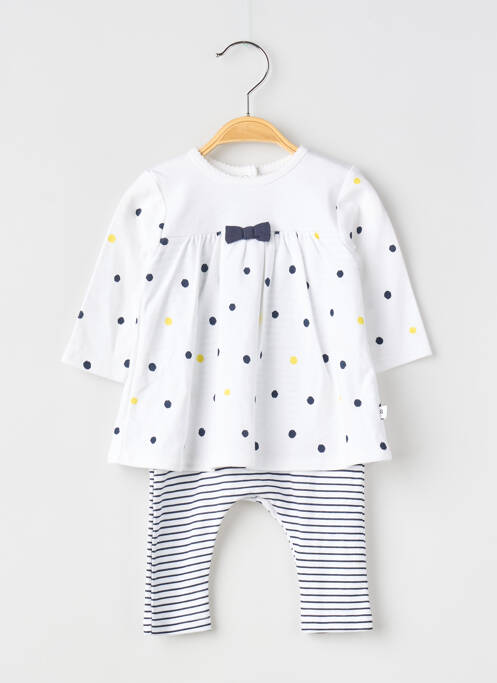 Salopetă-pantalon alb ABSORBA fată