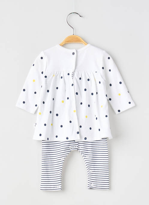 Salopetă-pantalon alb ABSORBA fată