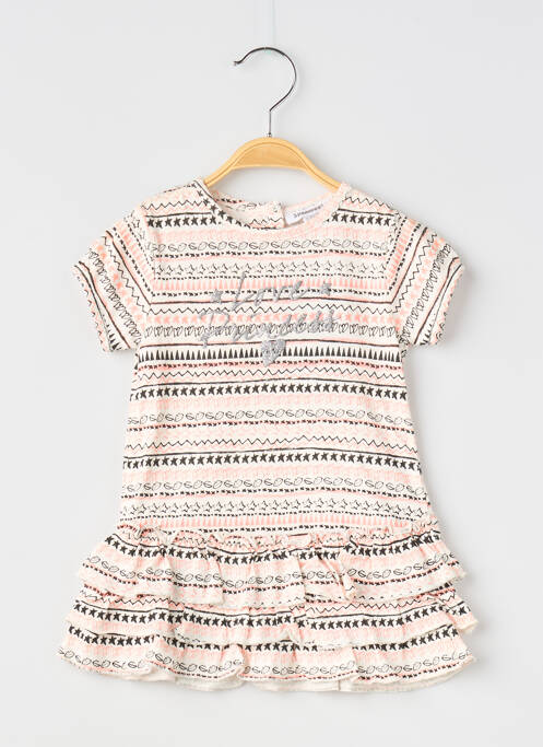 Rochie midi alb 3 POMMES fată