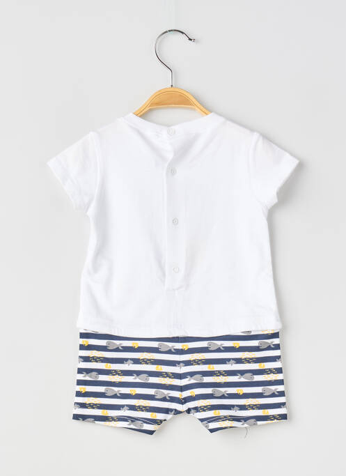 Salopetă scurtă alb ABSORBA băiat