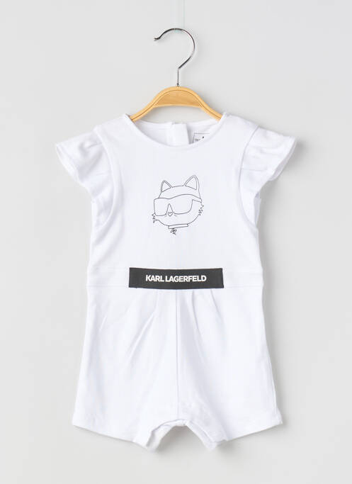 Salopetă scurtă alb KARL LAGERFELD băiat