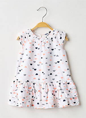 Rochie midi alb 3 POMMES fată