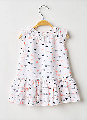 Rochie midi fără mâneci fără mâneci alb 3 POMMES fată