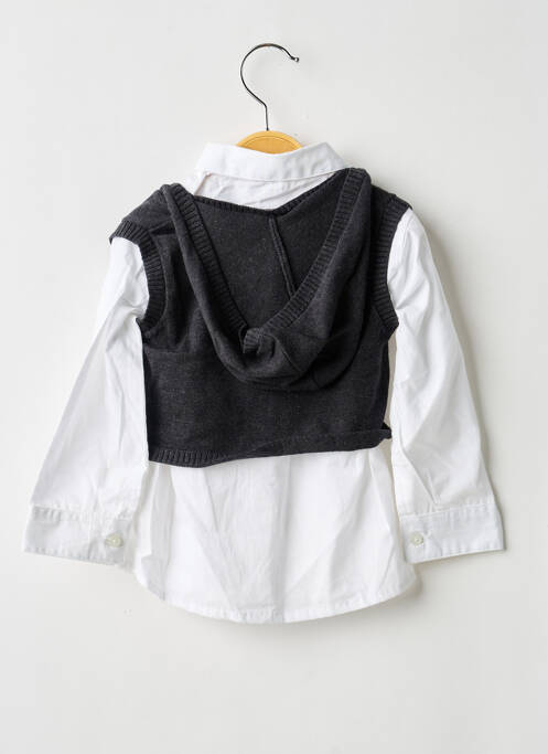 Cămașă cu mâneci lungi alb 3 POMMES băiat