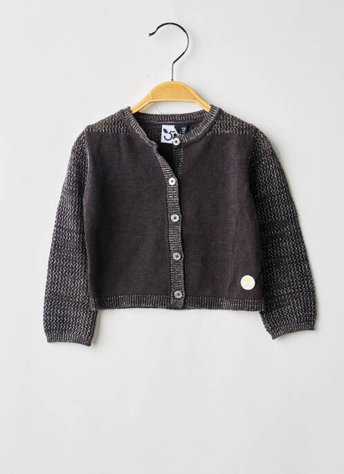 Vestă cu mâneci lungi gri 3 POMMES fată