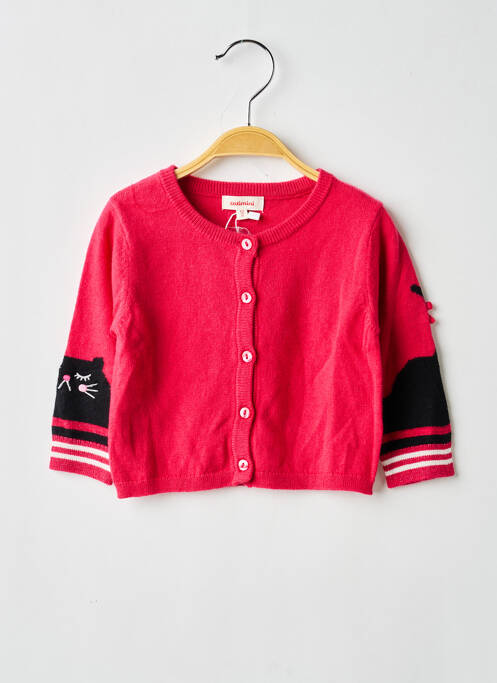 Vestă cu mâneci lungi roz CATIMINI fată