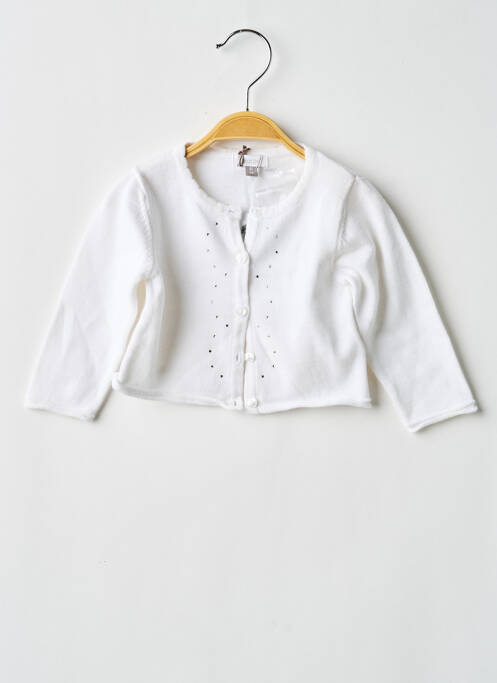 Vestă cu mâneci lungi alb ABSORBA fată