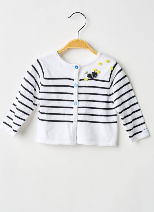 Vestă cu mâneci lungi alb CATIMINI fată