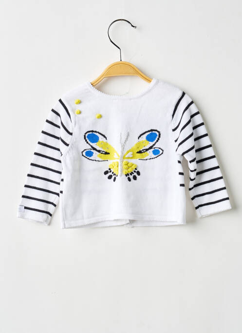 Vestă cu mâneci lungi alb CATIMINI fată