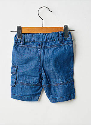 Bermudă țesătură denim talie elastică albastru 3 POMMES băiat