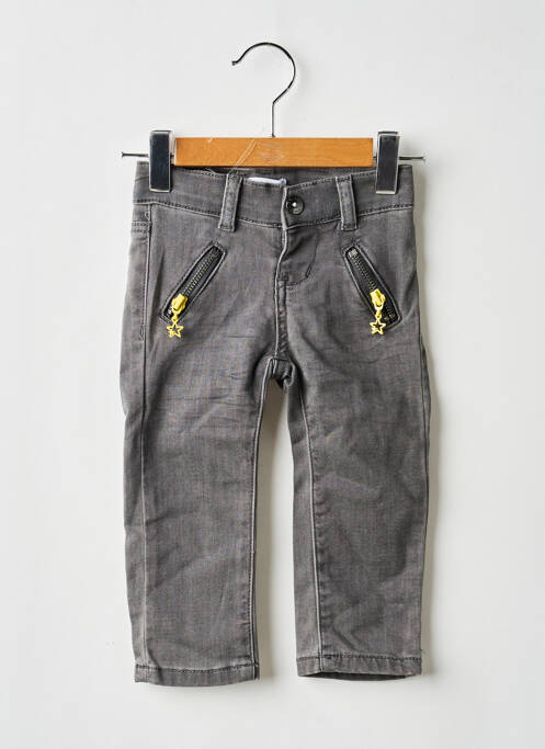 Blugi cu croială dreaptă gri 3 POMMES băiat