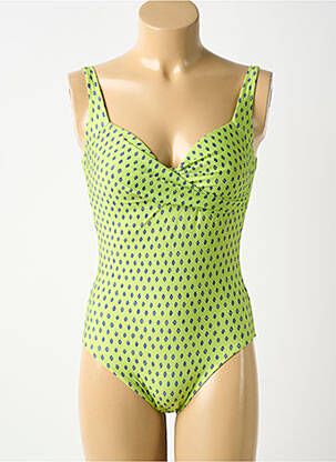 Costum de baie dintr-o singură piesă imprimeu fantezie verde JESSY BEACHWEAR femeie