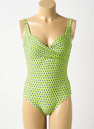 Costum de baie dintr-o singură piesă imprimeu fantezie verde JESSY BEACHWEAR femme