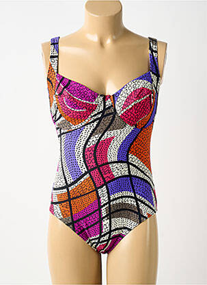 Costum de baie dintr-o singură piesă roz ROSE POMME femeie