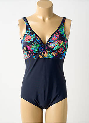 Costum de baie dintr-o singură piesă albastru ROSE POMME femeie