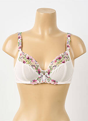 Sutien ușoară și transparentă sutien cupe întregi cu decolteu înalt roz FANTASIE femme