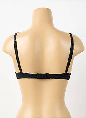 Sutien efect material satinat sutien balconet cu decolteu înalt negru SIMONE PERELE femeie