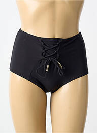 Chiloți de baie efect material satinat chiloți negru ANTIGEL femme
