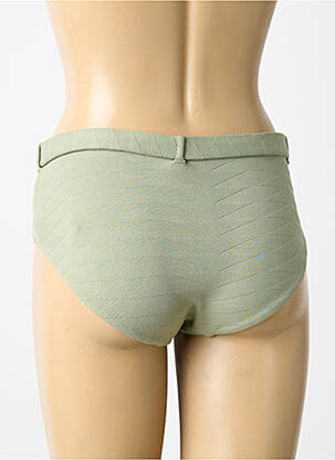 Chiloți de baie țesătură satinată chiloți verde SEAFOLLY femeie