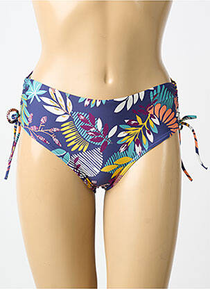 Chiloți de baie imprimeu floral bikini albastru SIMONE PERELE femeie