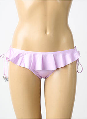Chiloți de baie țesătură satinată bikini violet SEAFOLLY femeie
