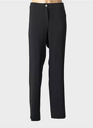 Pantalon drept țesătură crep negru JEAN DELFIN femme