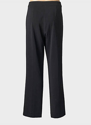 Pantalon drept închidere cu fermoar sub clapetă cu nasturi negru JEAN DELFIN femeie