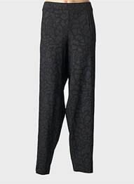 Pantalon drept elasticitate mărime normală negru KJBRAND femme