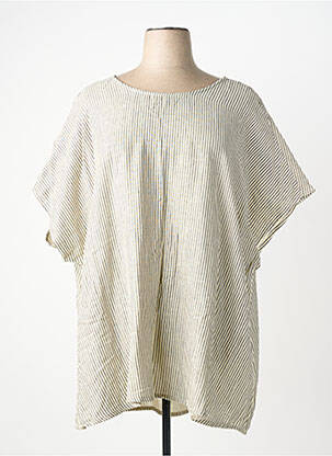 Tunică mâneci scurte bej CISO femeie