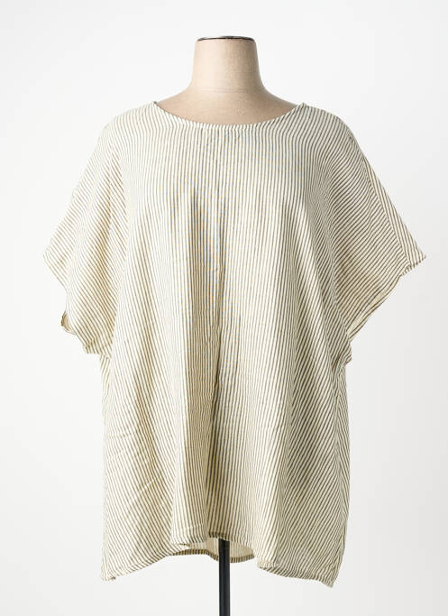 Tunică mâneci scurte bej CISO femeie