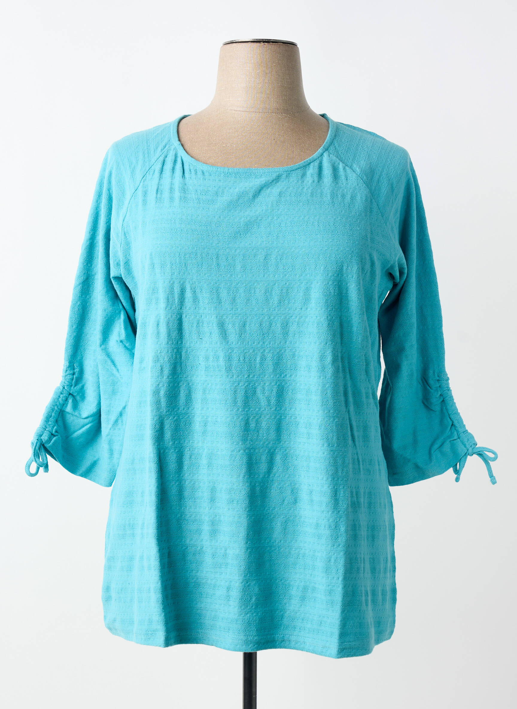 Tricou mâneci 3/4 mâneci 3/4 albastru SHEEGO femeie