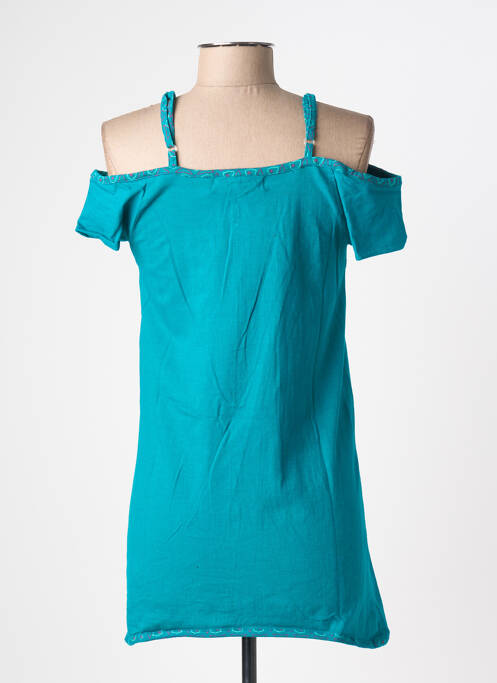 Top elasticitate mâneci scurte albastru BAMBOO'S femme